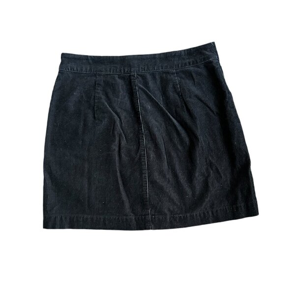 ARITZIA Wilfred Free Black Corduroy Button Down Mini Karmen Skirt US 8 - Picture 3 of 6